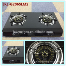 2 burner gas stove with glass top